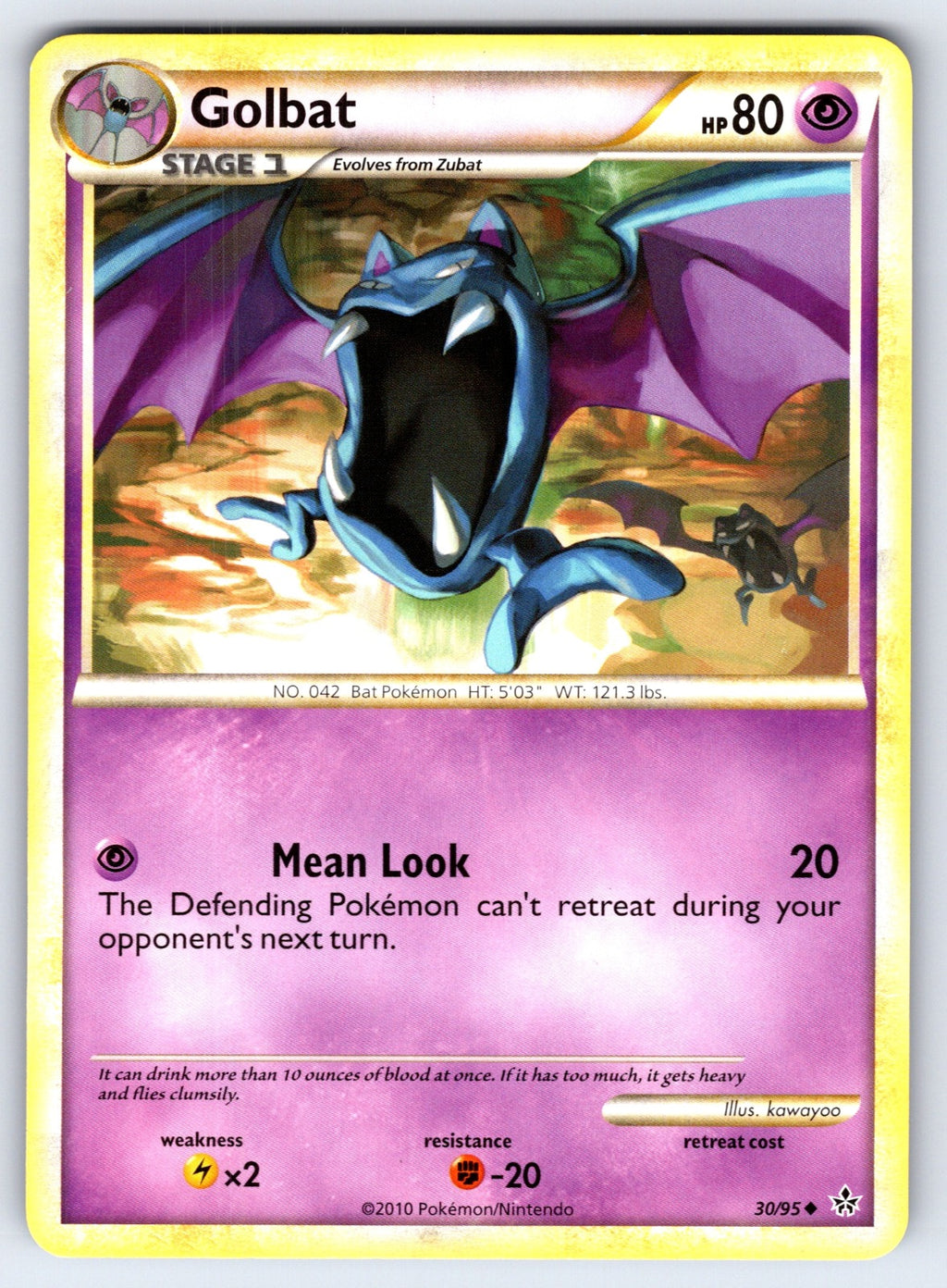 Golbat Uncommon Unleashed 30/95 LP 2010