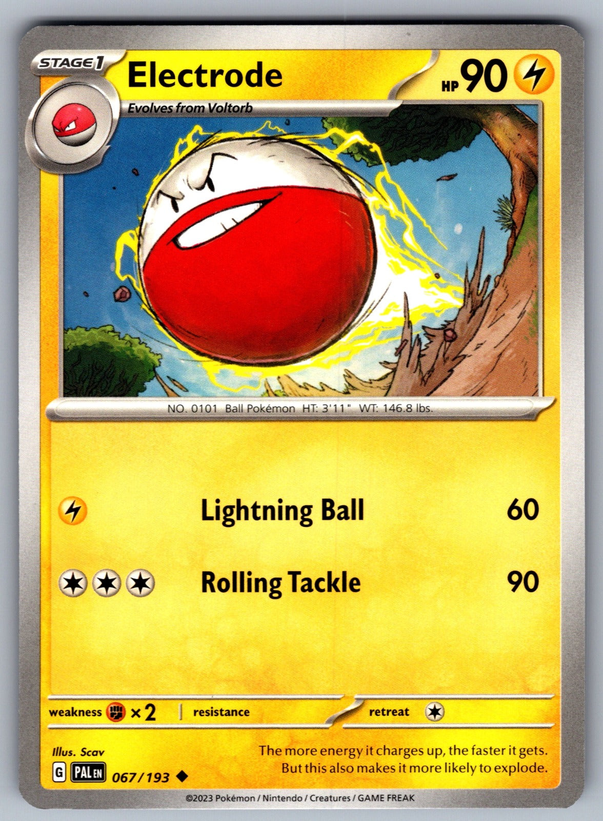 Electrode Uncommon SV02: Paldea Evolved 067/193 NM 2023