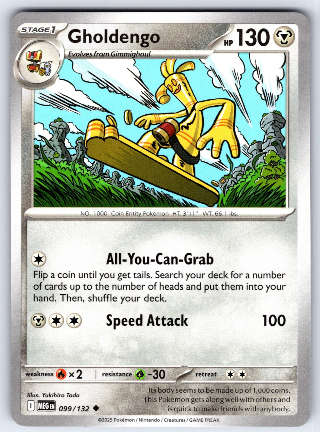Gholdengo Uncommon ME01: Mega Evolution 099/132 NM 2025