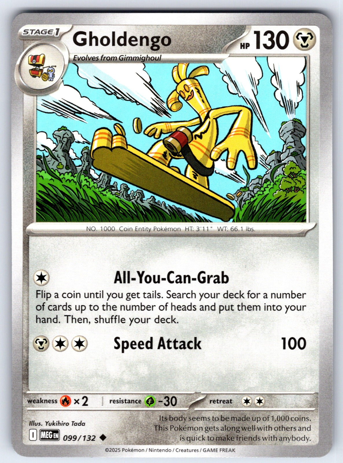 Gholdengo Uncommon ME01: Mega Evolution 099/132 NM 2025