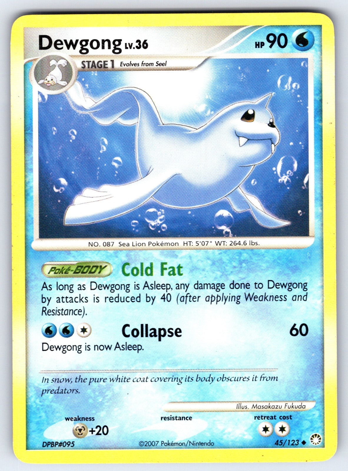 Dewgong Uncommon Mysterious Treasures 45/123 LP 2007