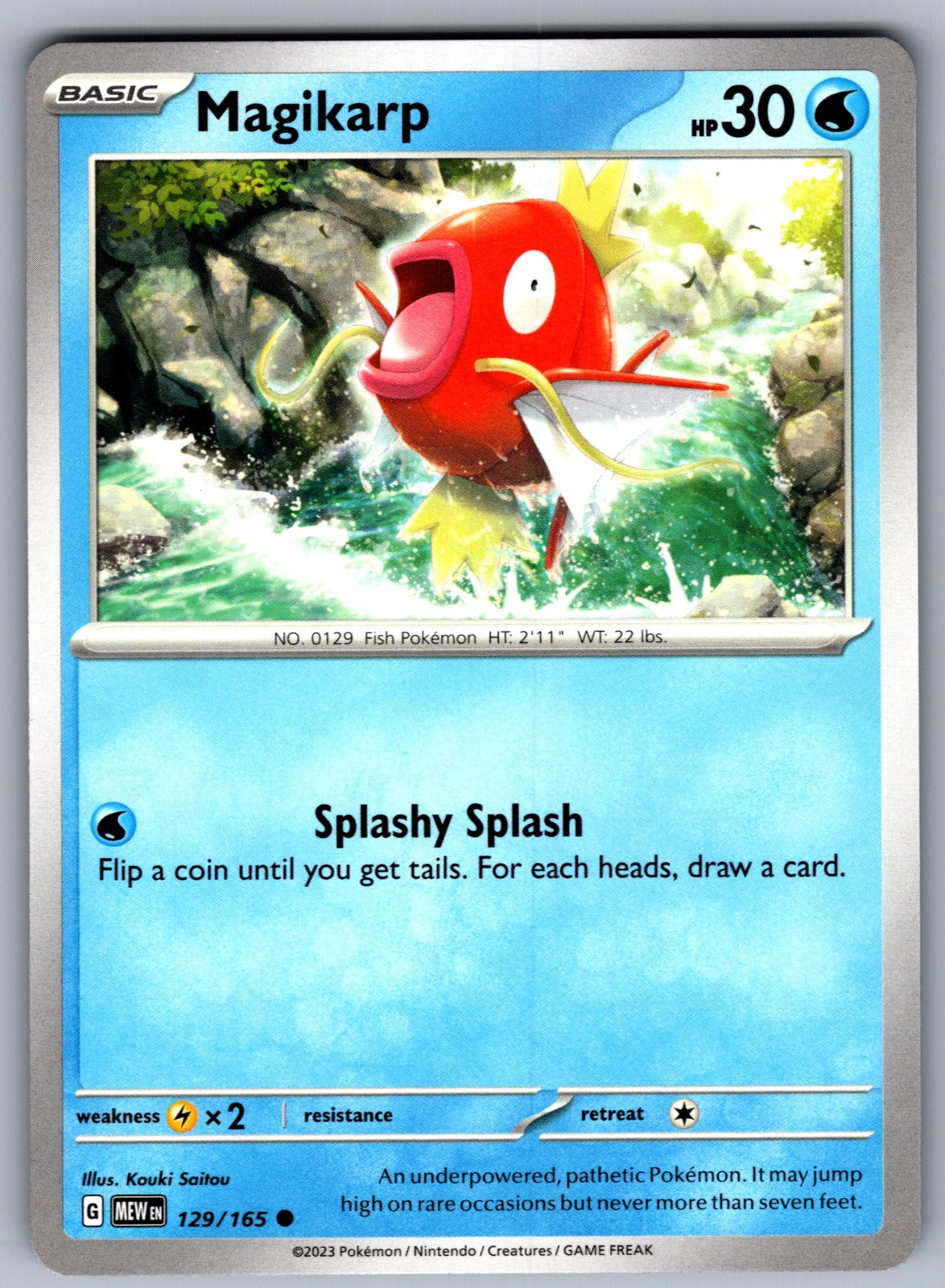 Magikarp Common SV: Scarlet & Violet 151 129/165 NM 2023