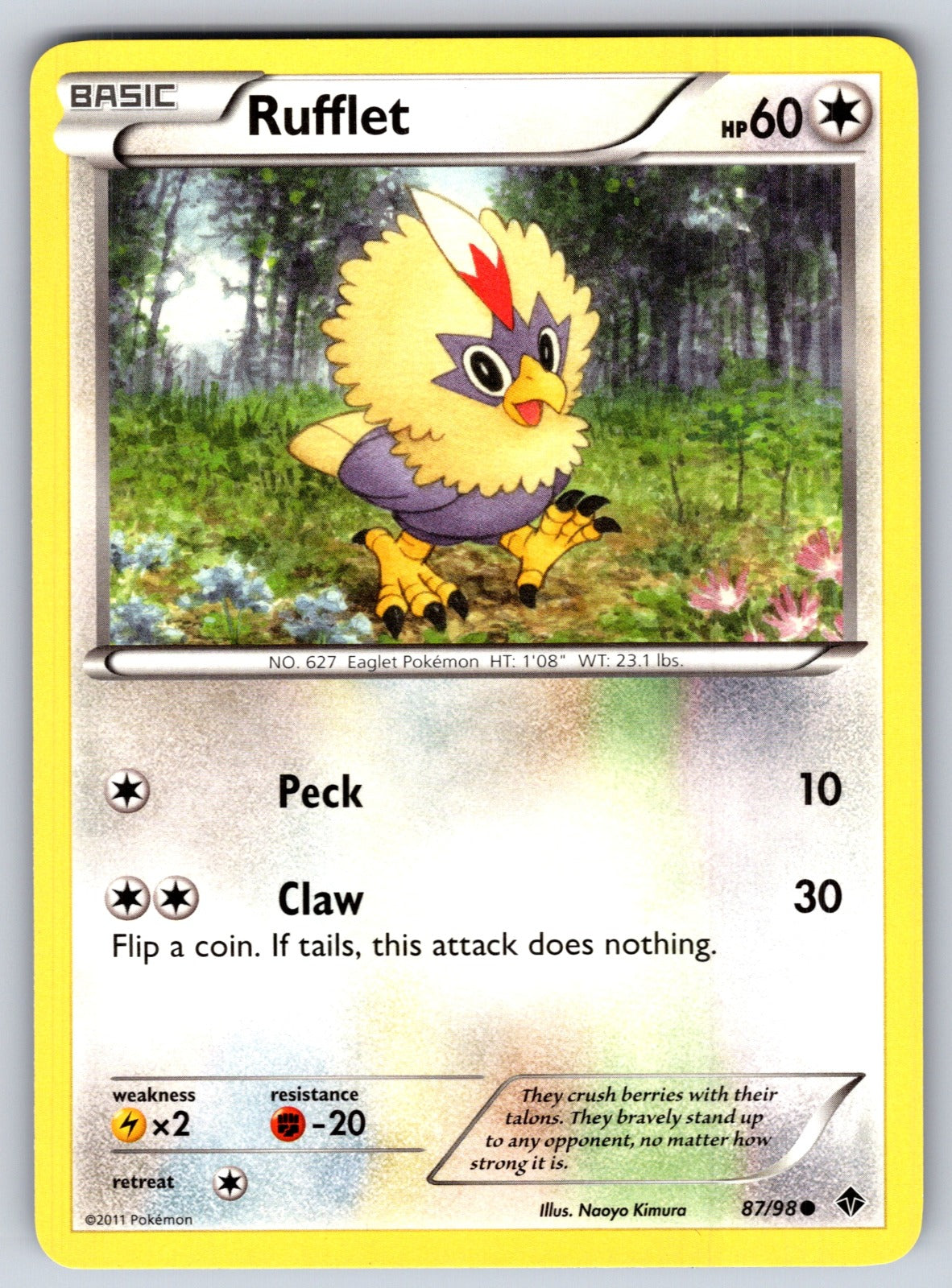 Rufflet (87) Uncommon Emerging Powers 87/98 LP 2011