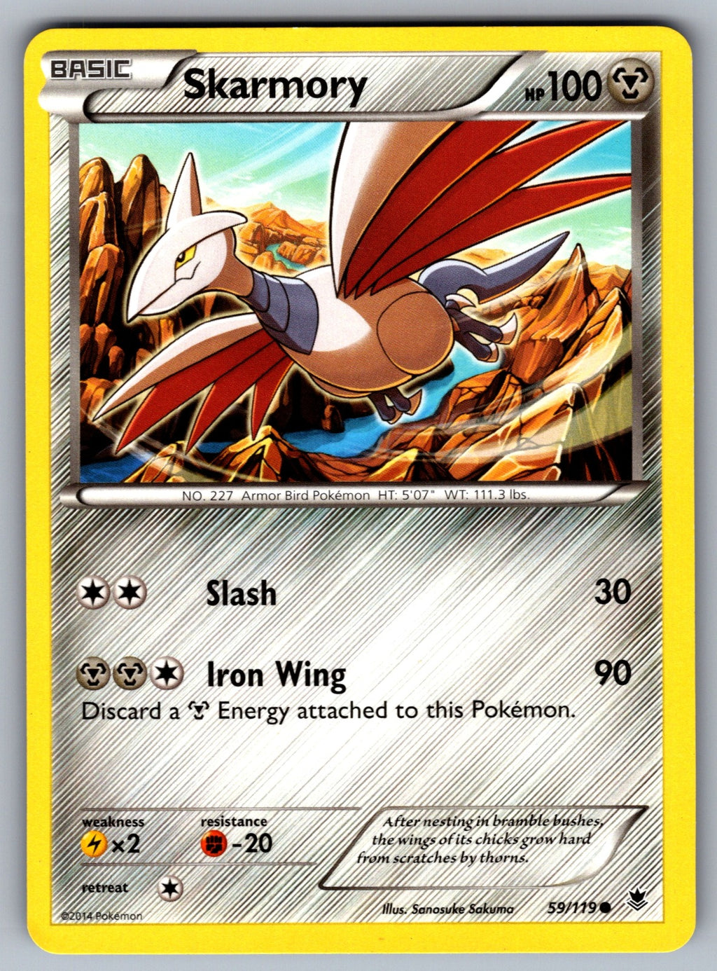 Skarmory Common XY - Phantom Forces 59/119 LP 2014
