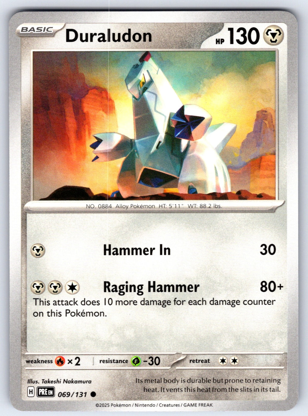 Duraludon Common SV: Prismatic Evolutions 069/131 NM 2025