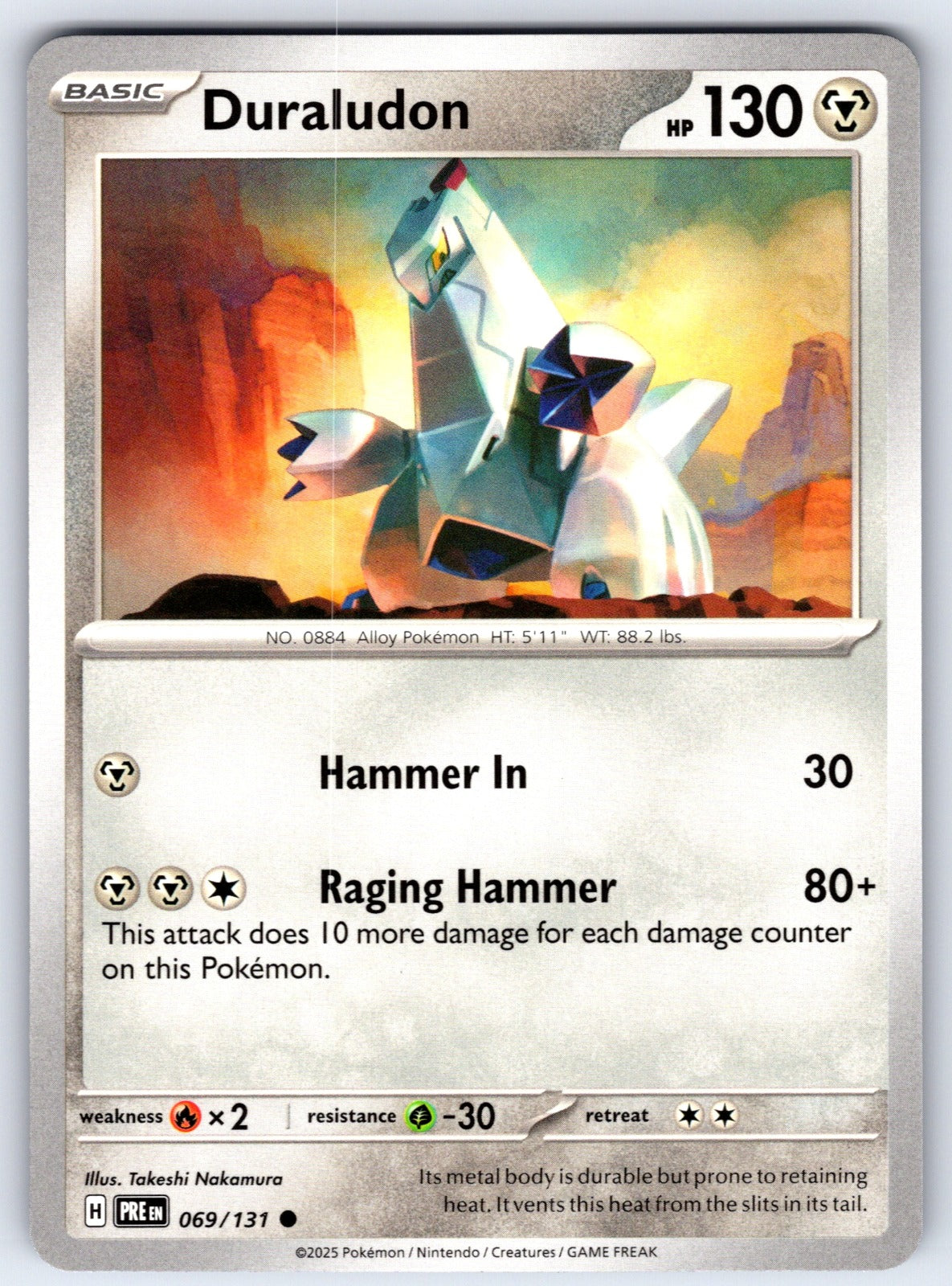 Duraludon Common SV: Prismatic Evolutions 069/131 NM 2025