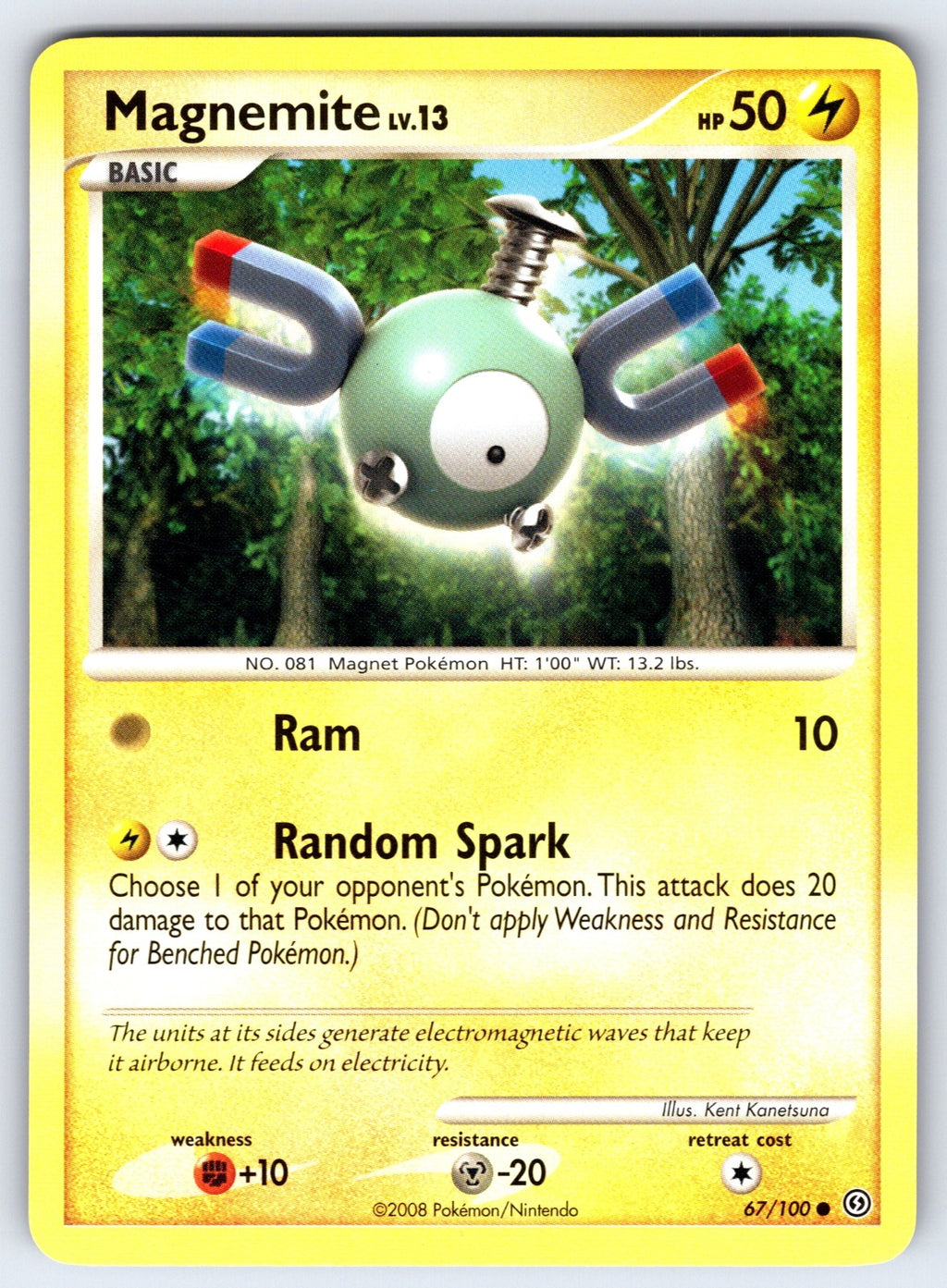 Magnemite (67) Common Stormfront 67/100 LP 2008