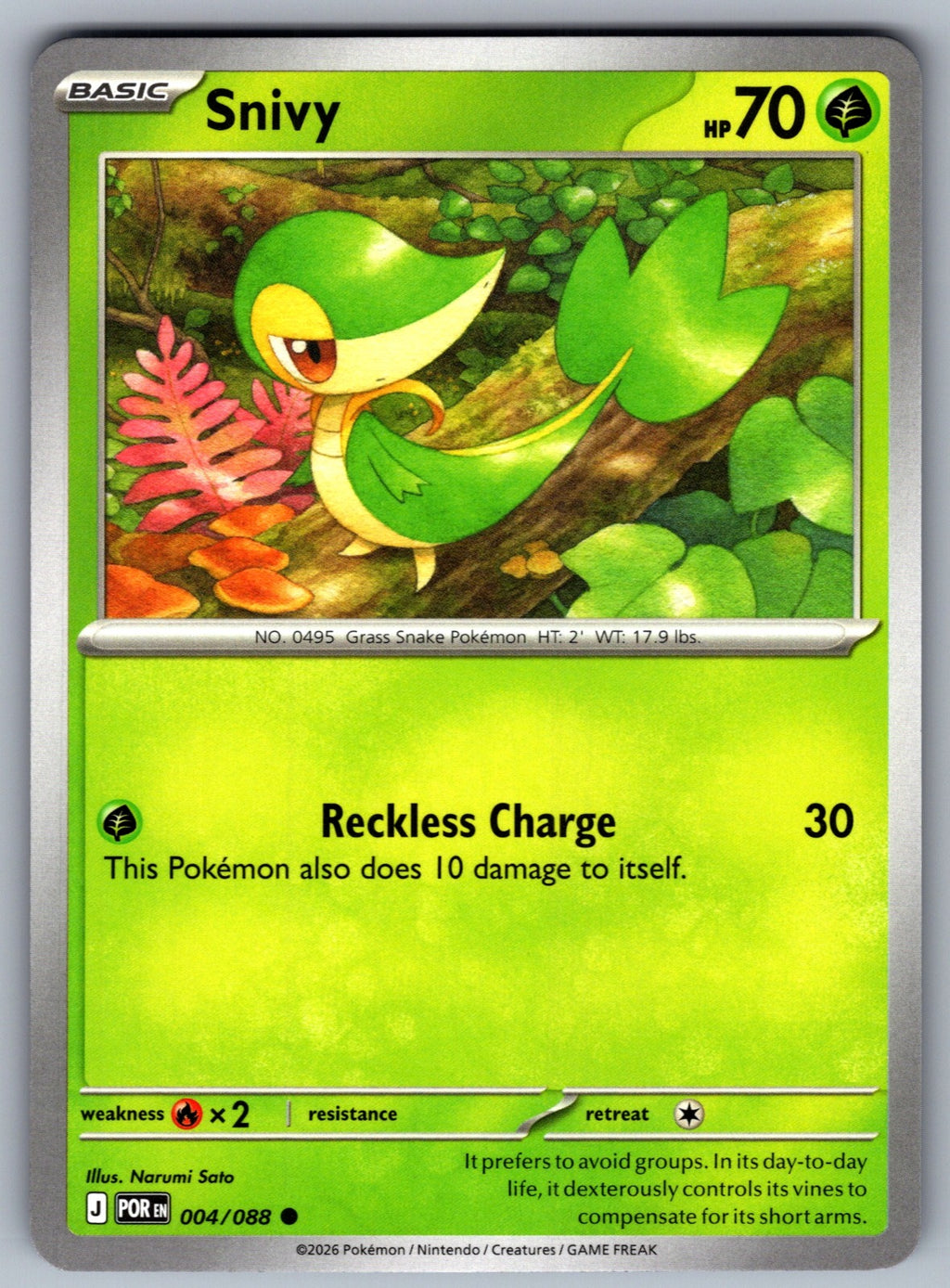 Snivy Common ME03: Perfect Order 004/088 NM 2026