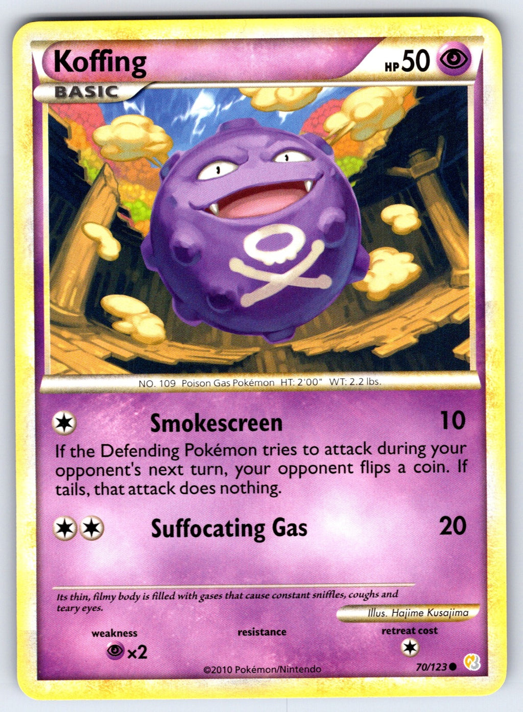 Koffing Common HeartGold SoulSilver 70/123 LP 2010