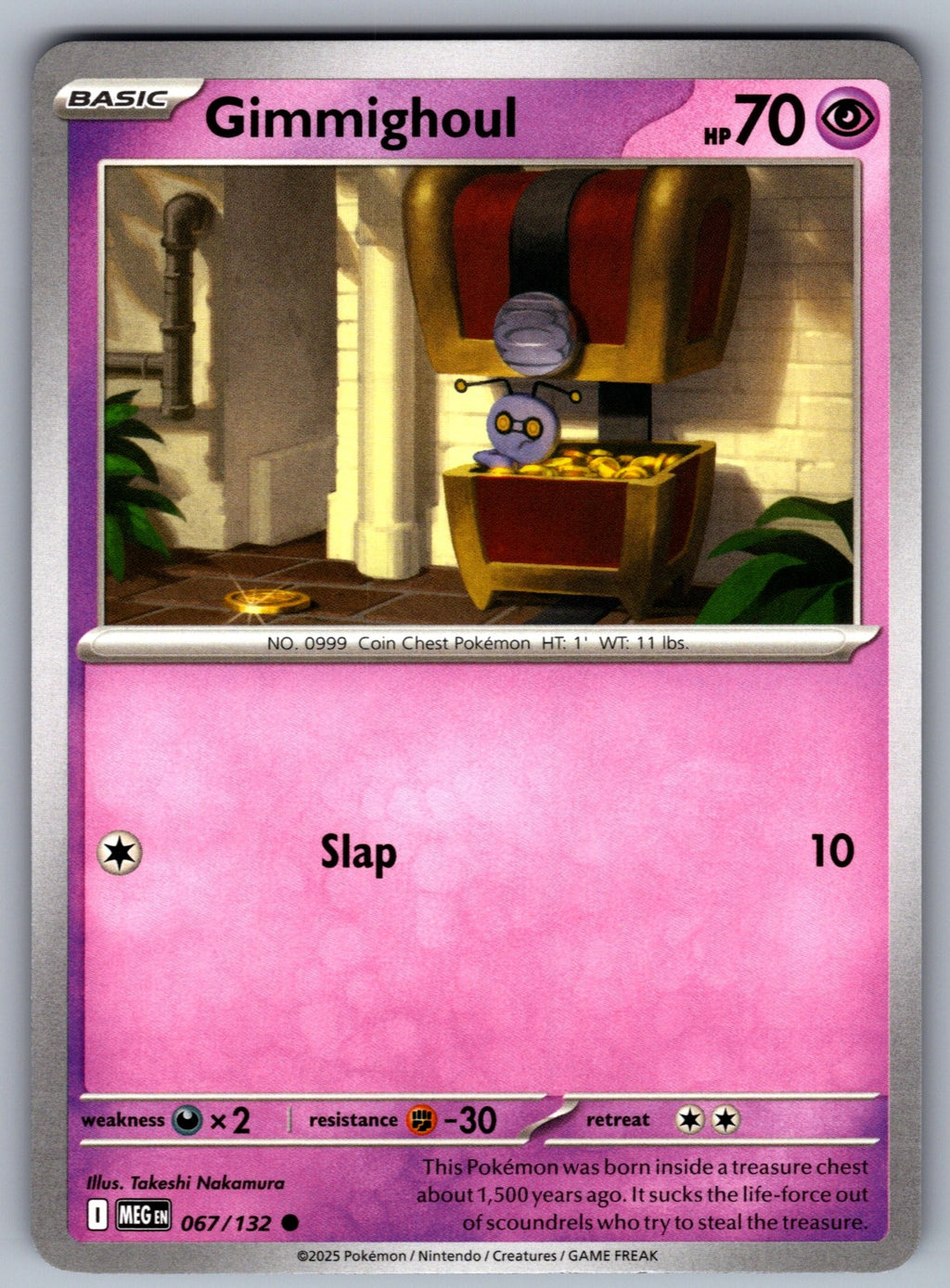 Gimmighoul Common ME01: Mega Evolution 067/132 NM 2025