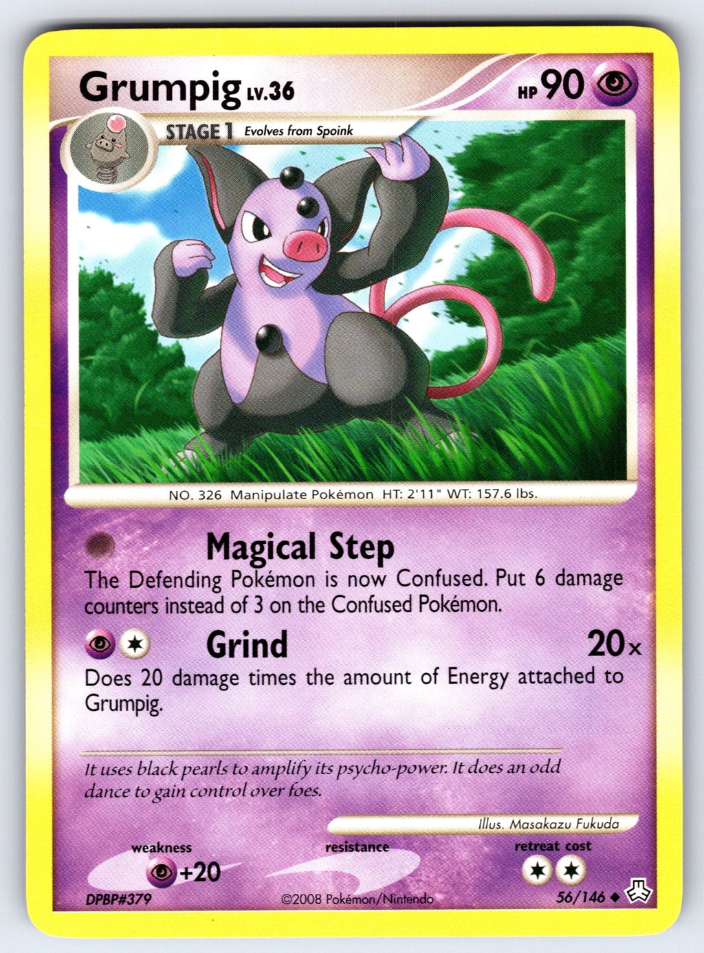 Grumpig Uncommon Legends Awakened 56/146 LP 2008