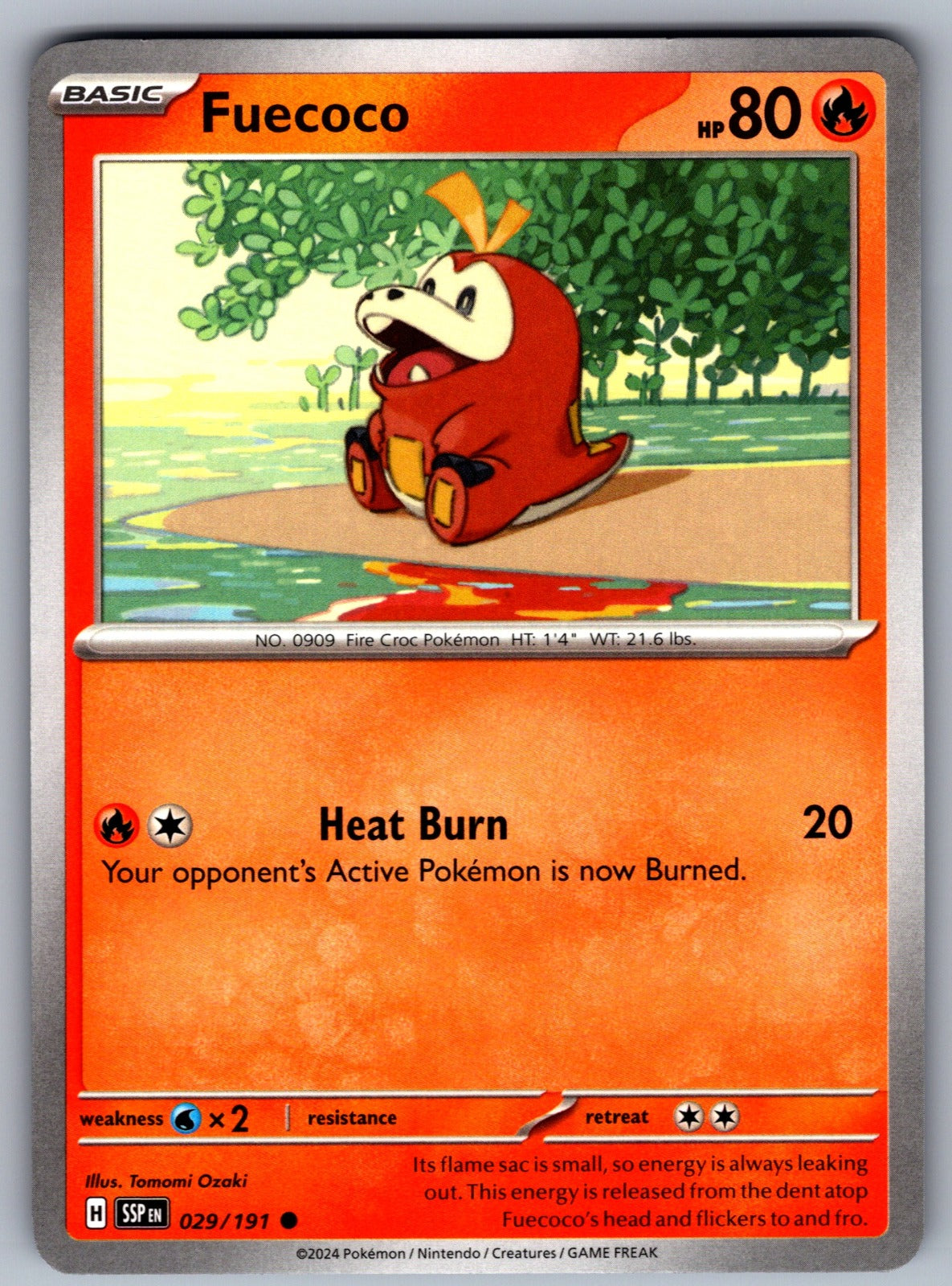 Fuecoco Common SV08: Surging Sparks 029/191 NM 2024
