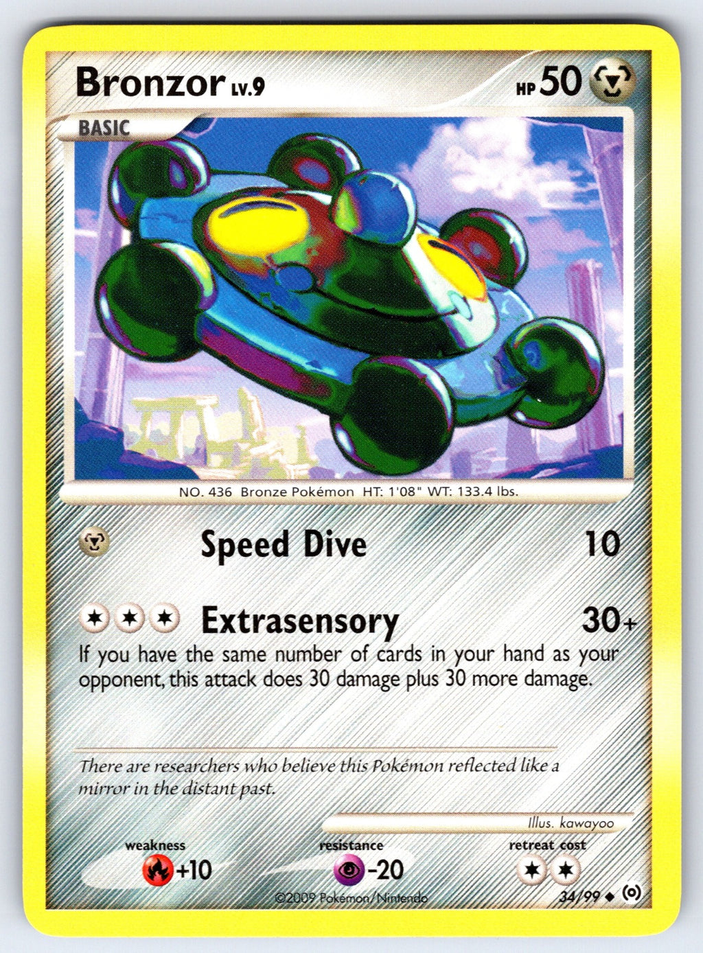 Bronzor (34) Uncommon Arceus 34/99 LP 2009