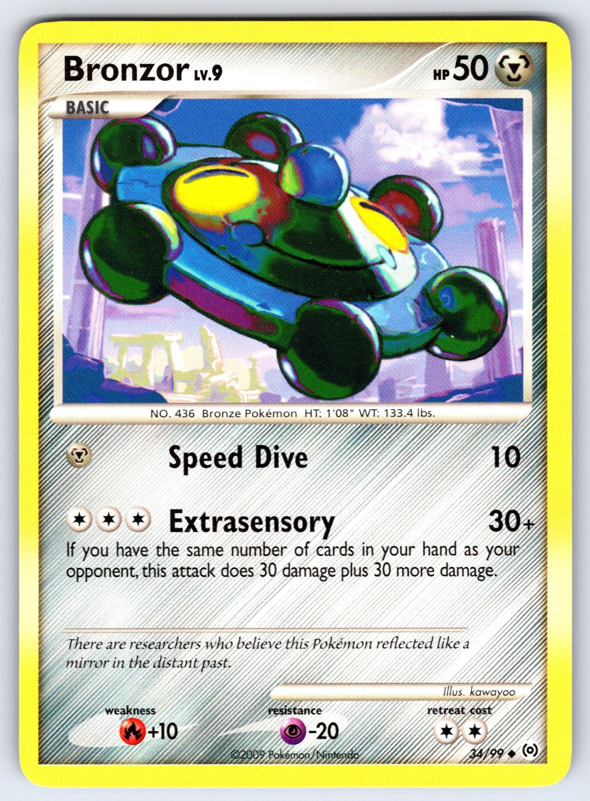 Bronzor (34) Uncommon Arceus 34/99 LP 2009