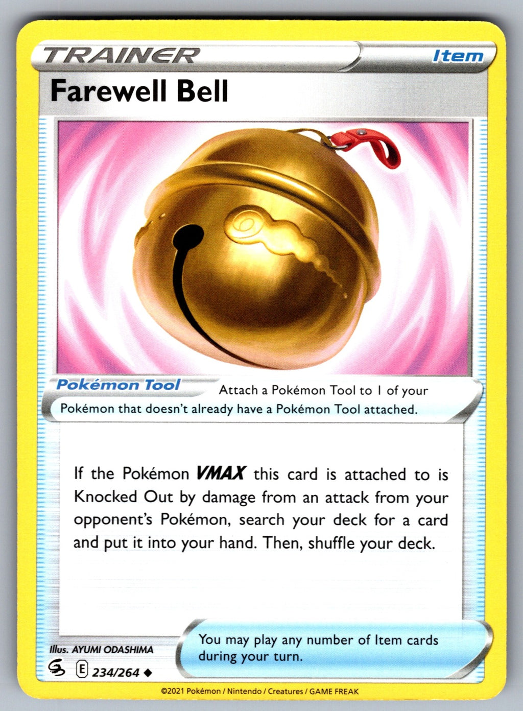 Farewell Bell Uncommon SWSH08: Fusion Strike 234/264 NM 2021