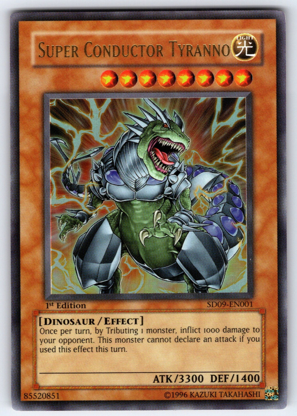 Super Conductor Tyranno 1st Edition Ultra Rare Structure Deck: Dinosaur's Rage S