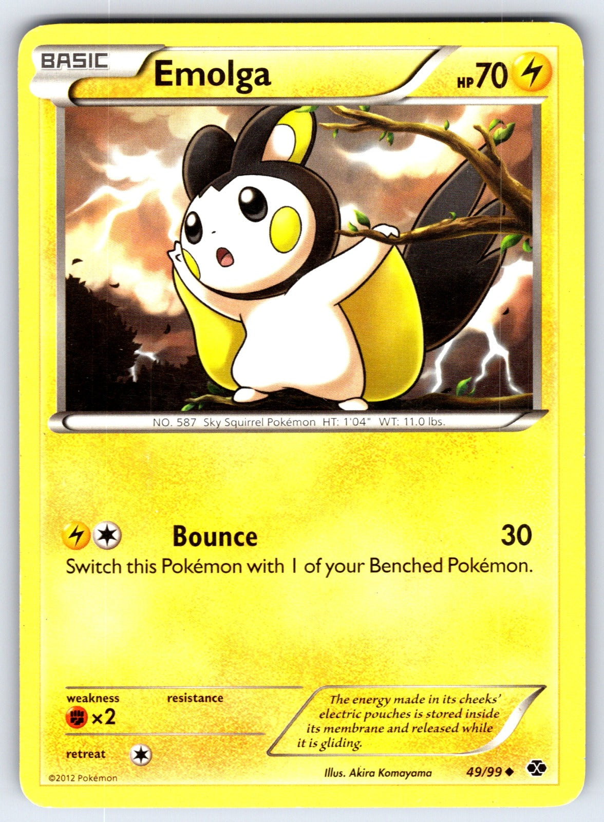 Emolga Uncommon Next Destinies 49/99 LP 2012