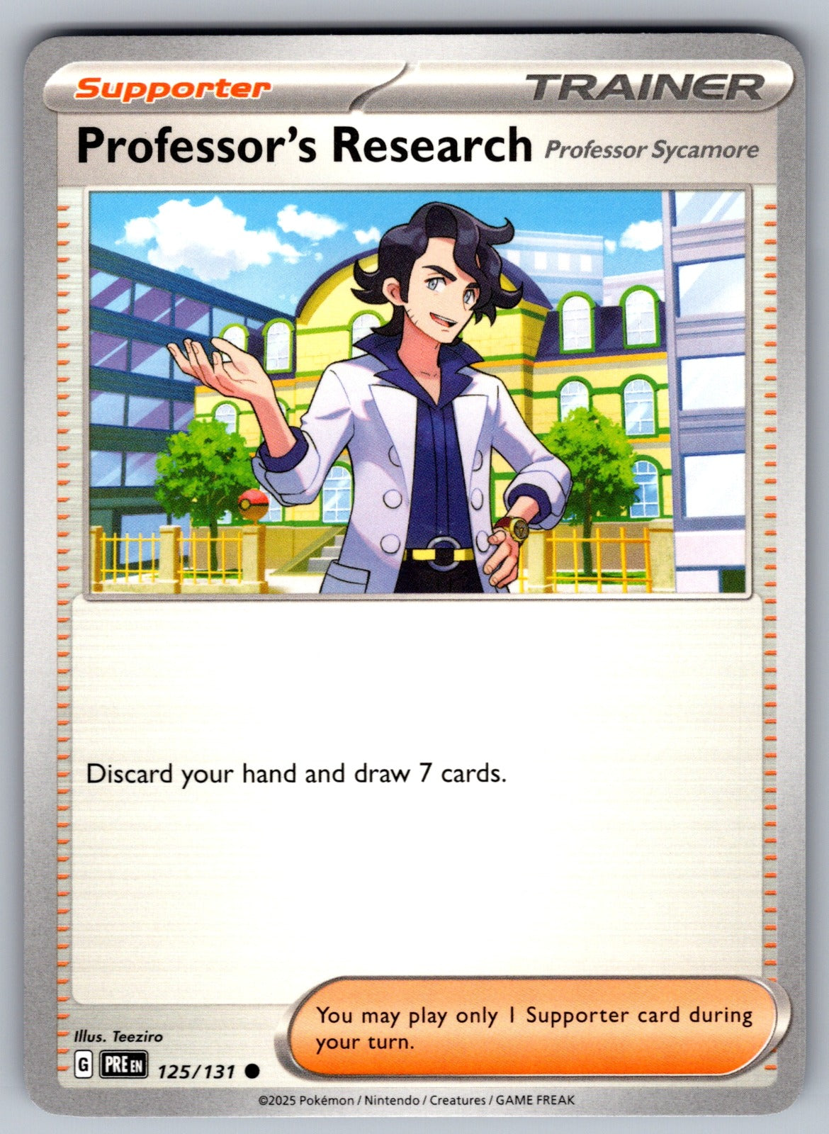 Professor's Research [Professor Sycamore] Common SV: Prismatic Evolutions 125/131 NM 2025
