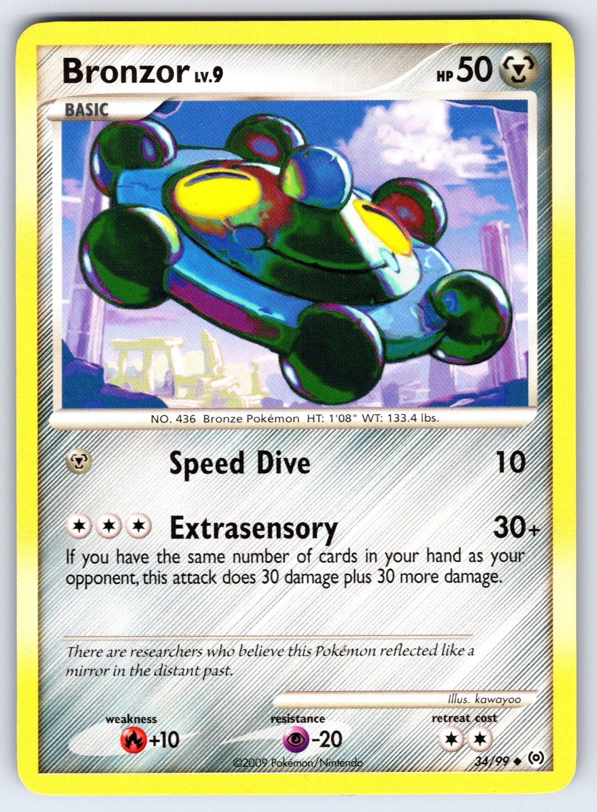 Bronzor (34) Uncommon Arceus 34/99 LP 2009
