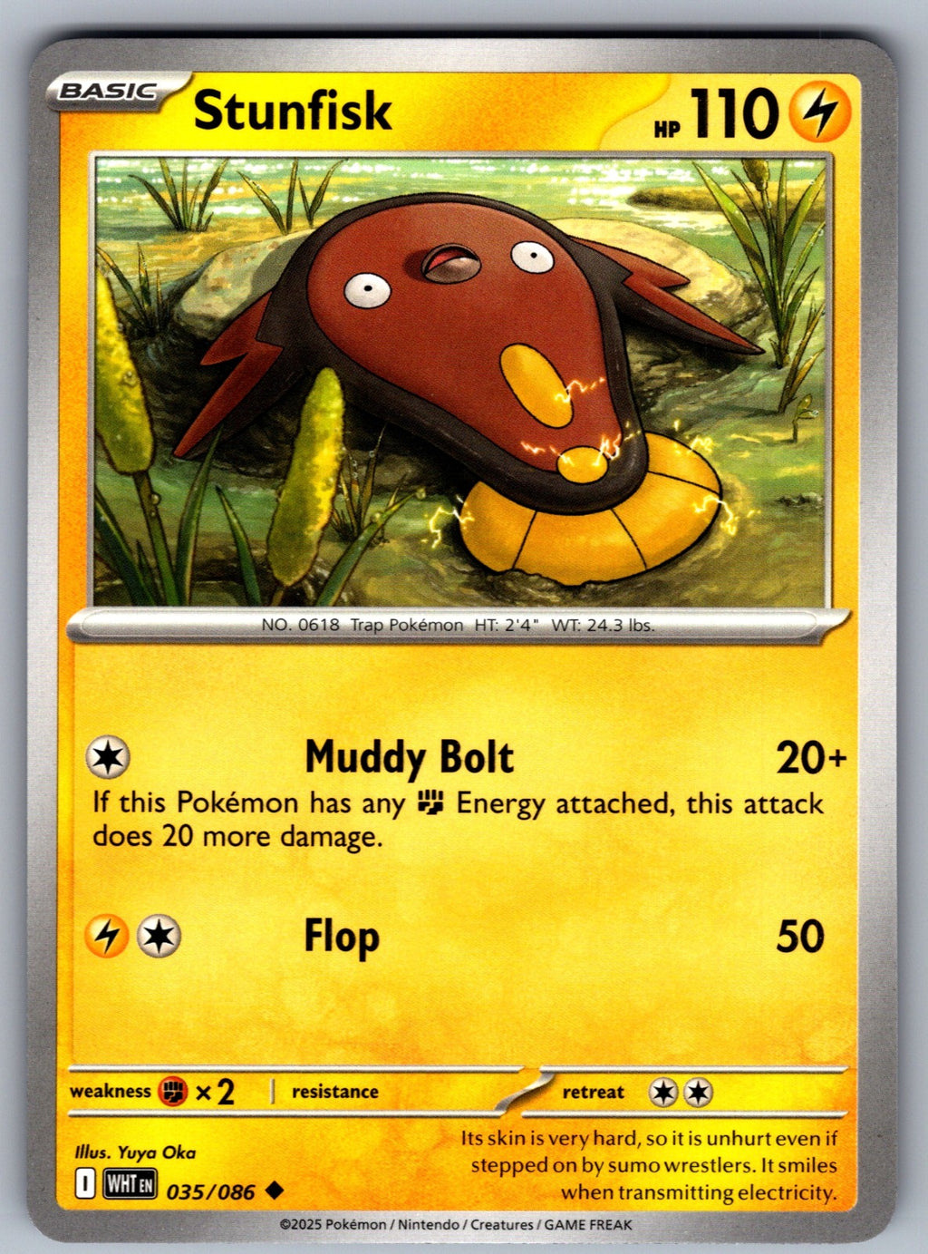 Stunfisk Uncommon SV: White Flare 035/086 NM 2025