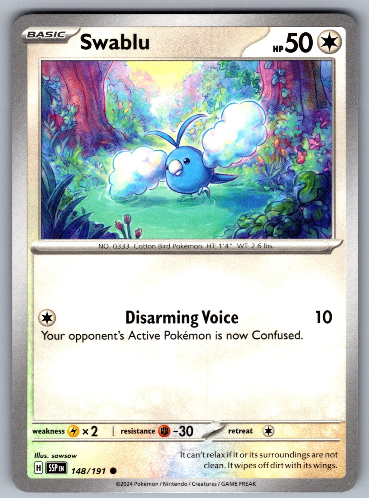 Swablu Common SV08: Surging Sparks 148/191 NM 2024