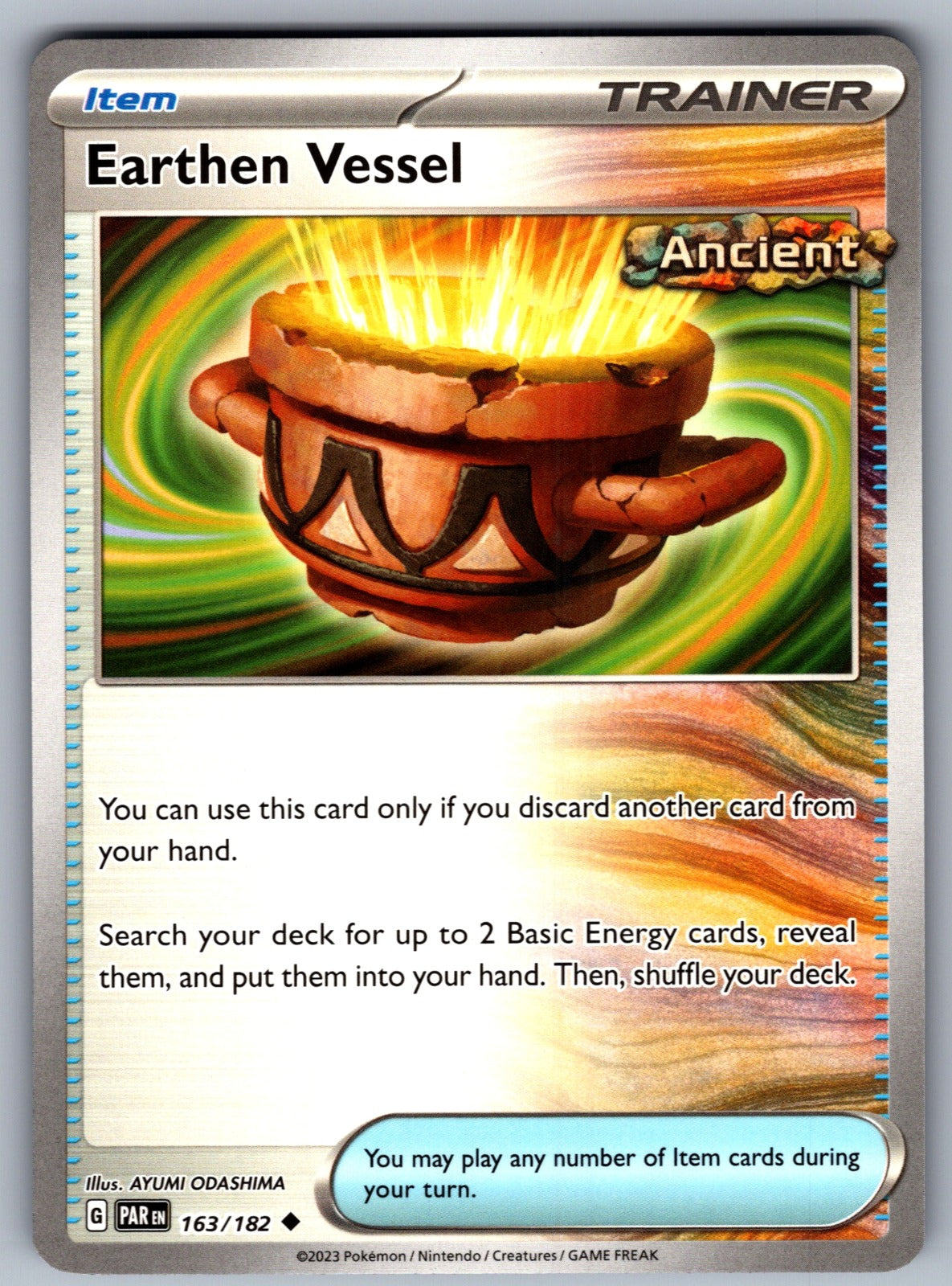 Earthen Vessel Uncommon SV04: Paradox Rift 163/182 NM 2023