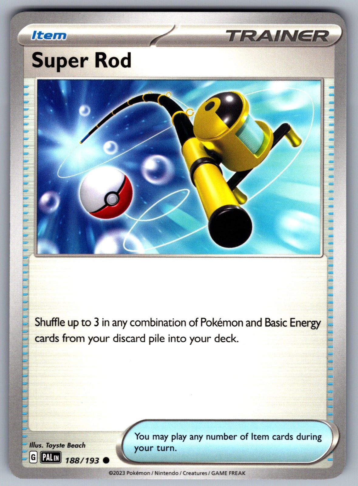 Super Rod Common SV02: Paldea Evolved 188/193 NM 2023