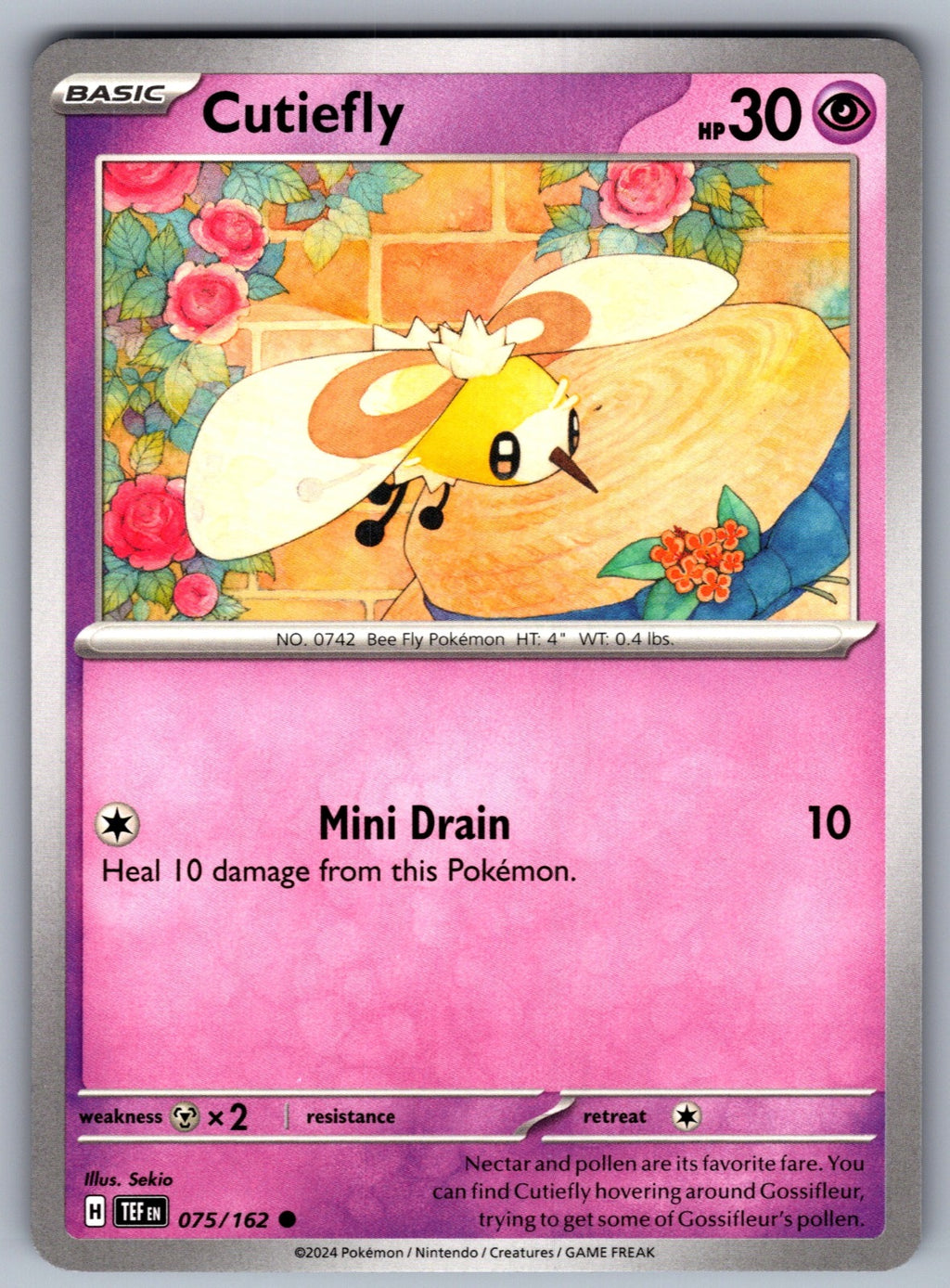 Cutiefly Common SV05: Temporal Forces 075/162 NM 2024