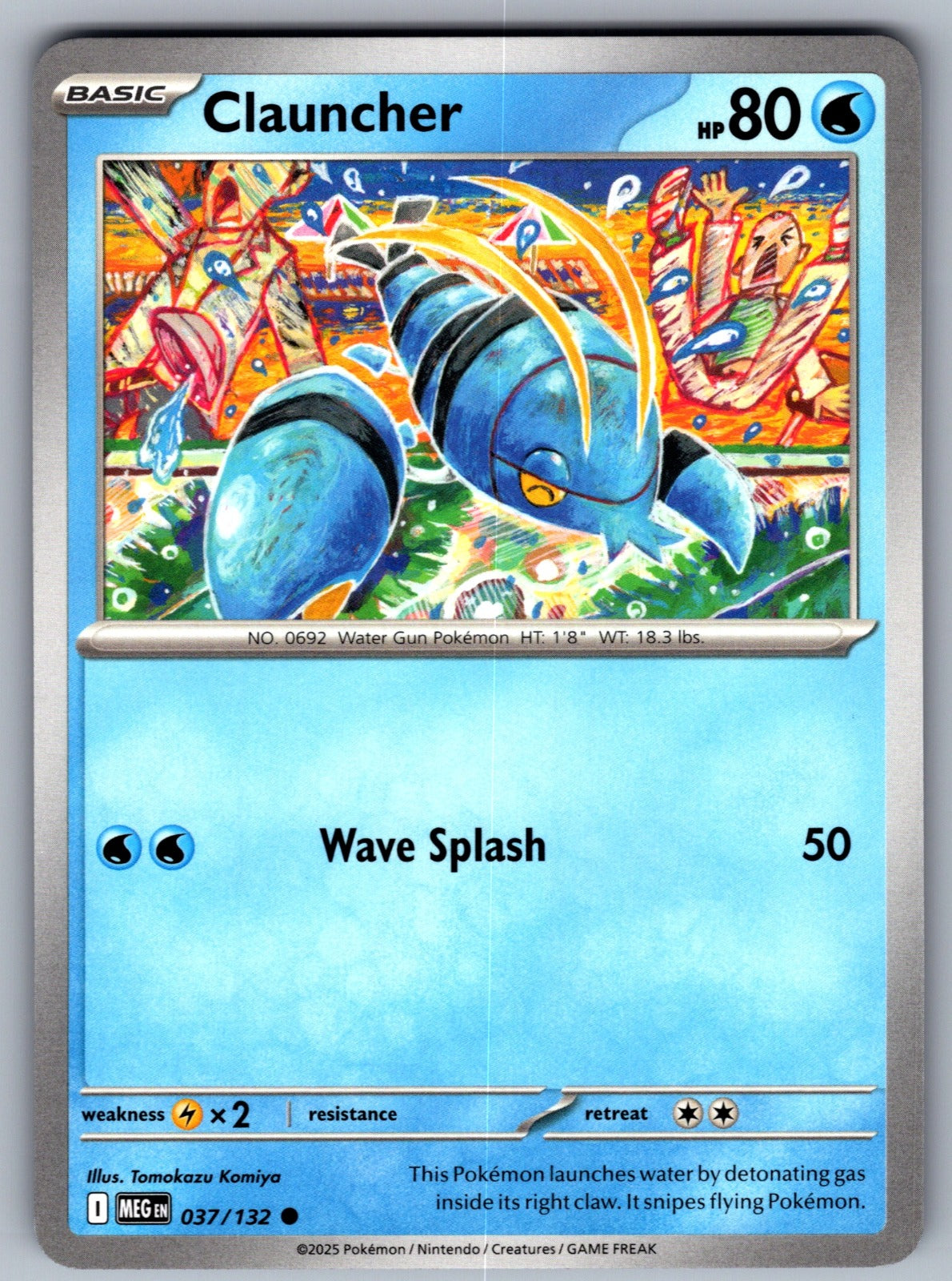 Clauncher Common ME01: Mega Evolution 037/132 NM 2025