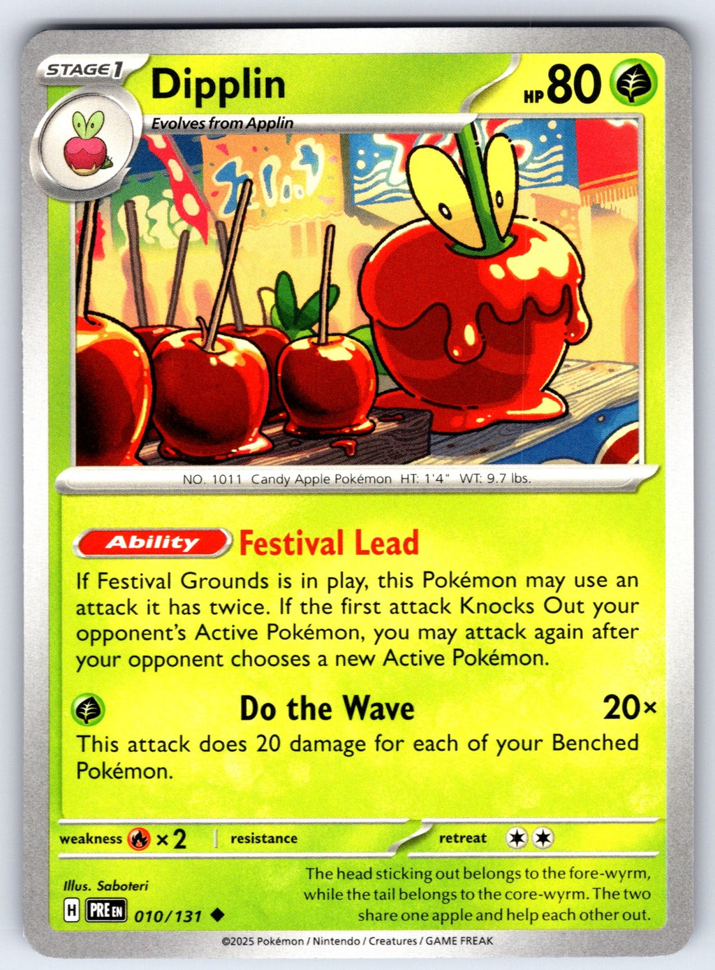Dipplin Uncommon SV: Prismatic Evolutions 010/131 NM 2025