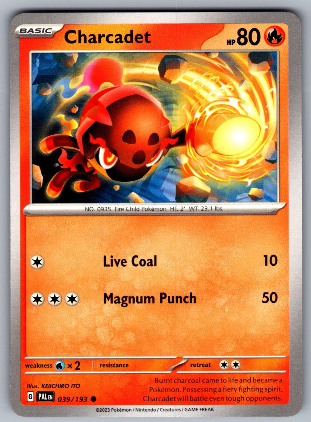 Charcadet Common SV02: Paldea Evolved 039/193 NM 2023