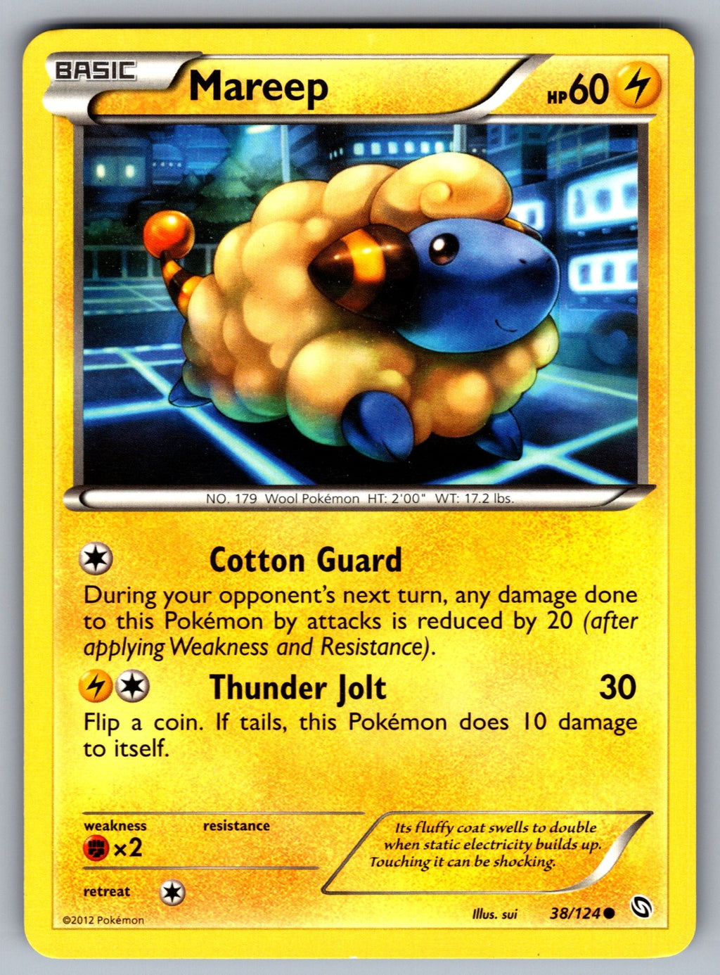 Mareep Common Dragons Exalted 38/124 LP 2012