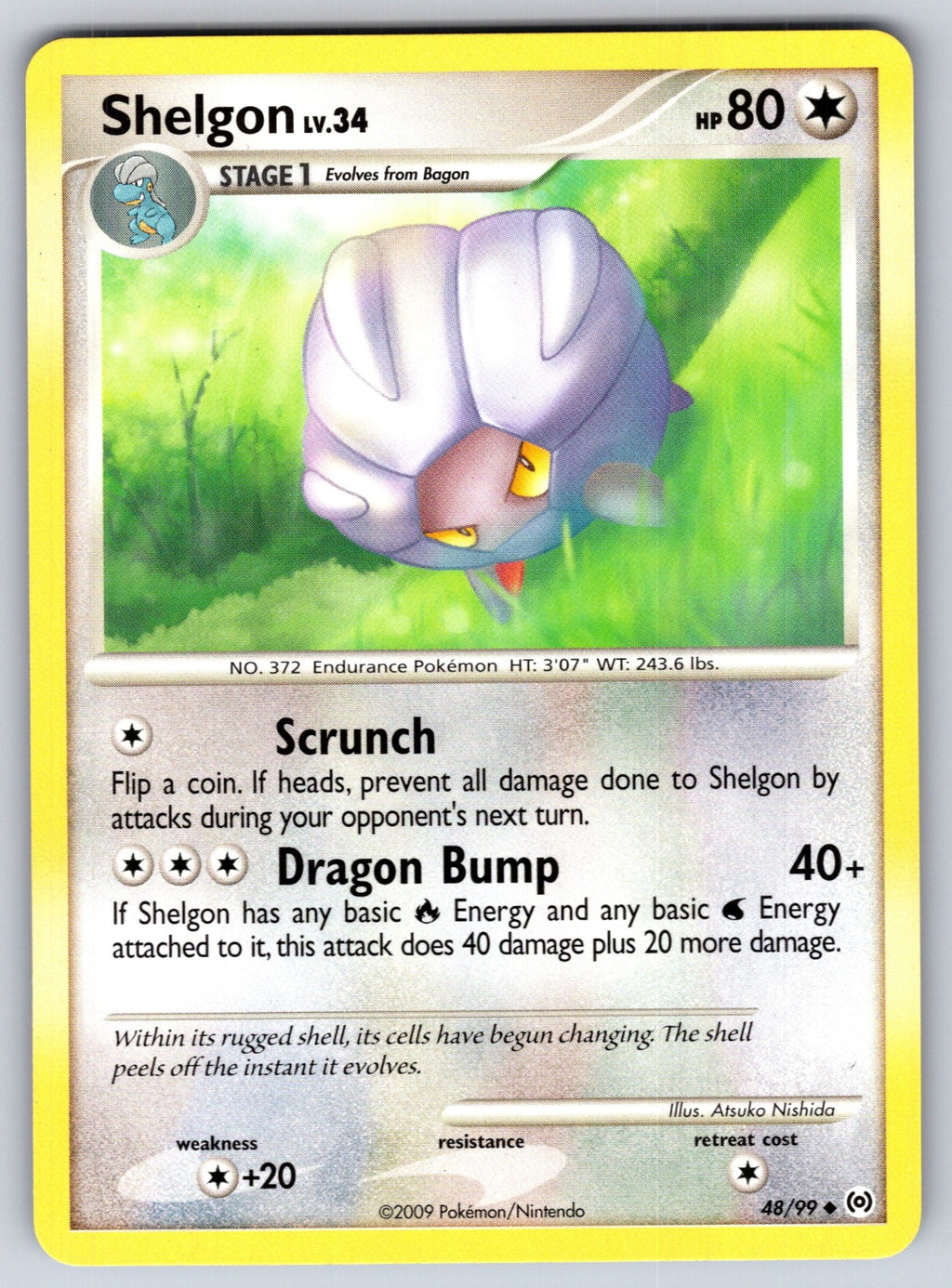 Shelgon Uncommon Arceus 48/99 LP 2009