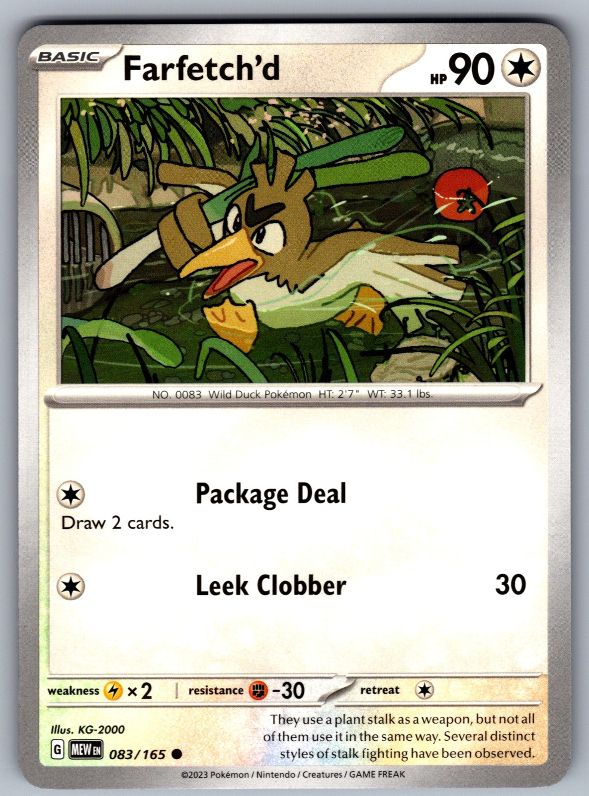 Farfetch'd Common SV: Scarlet & Violet 151 083/165 NM 2023