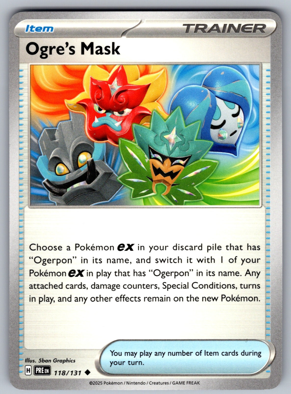 Ogre's Mask Uncommon SV: Prismatic Evolutions 118/131 NM 2025