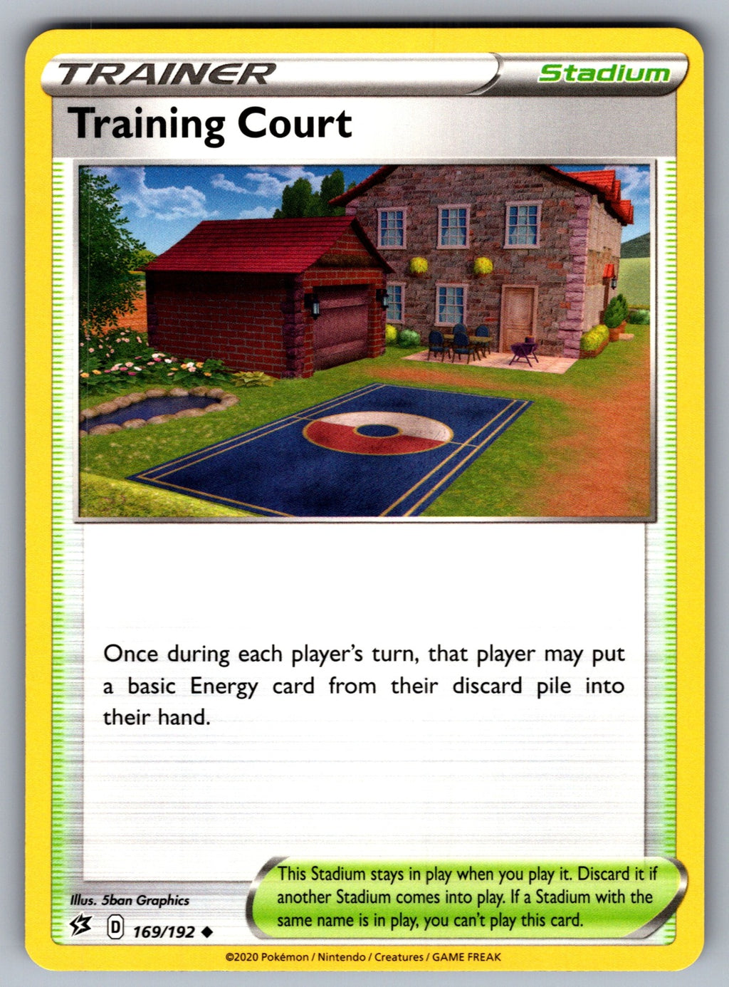 Training Court Uncommon SWSH02: Rebel Clash 169/192 NM 2020