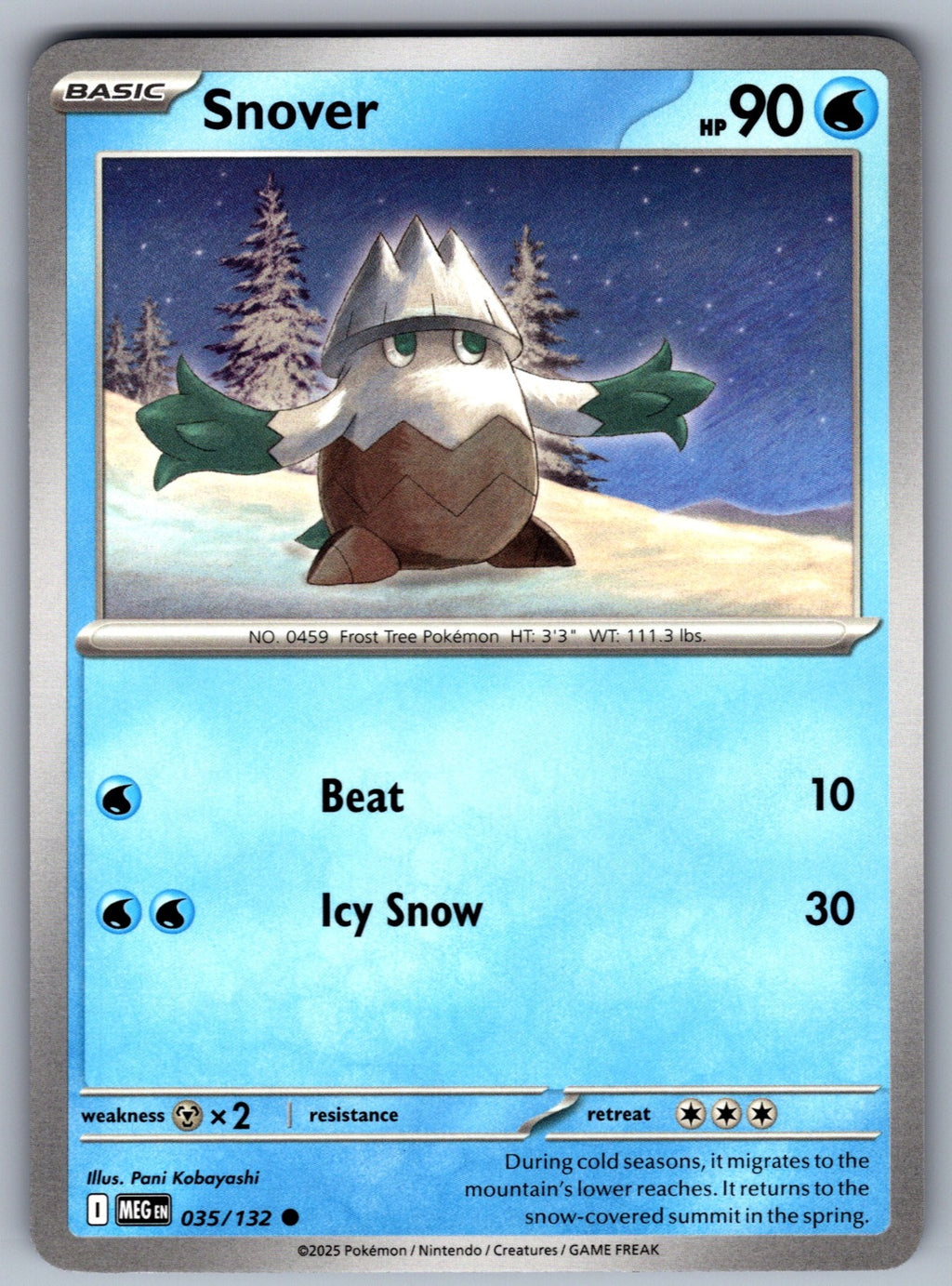 Snover Common ME01: Mega Evolution 035/132 NM 2025
