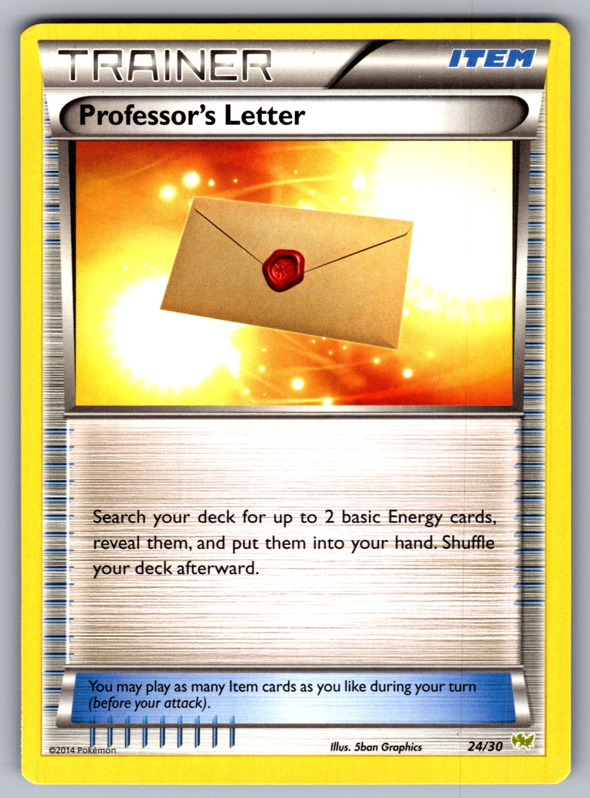 Professor's Letter Uncommon XY Base Set 123/146 LP 2014