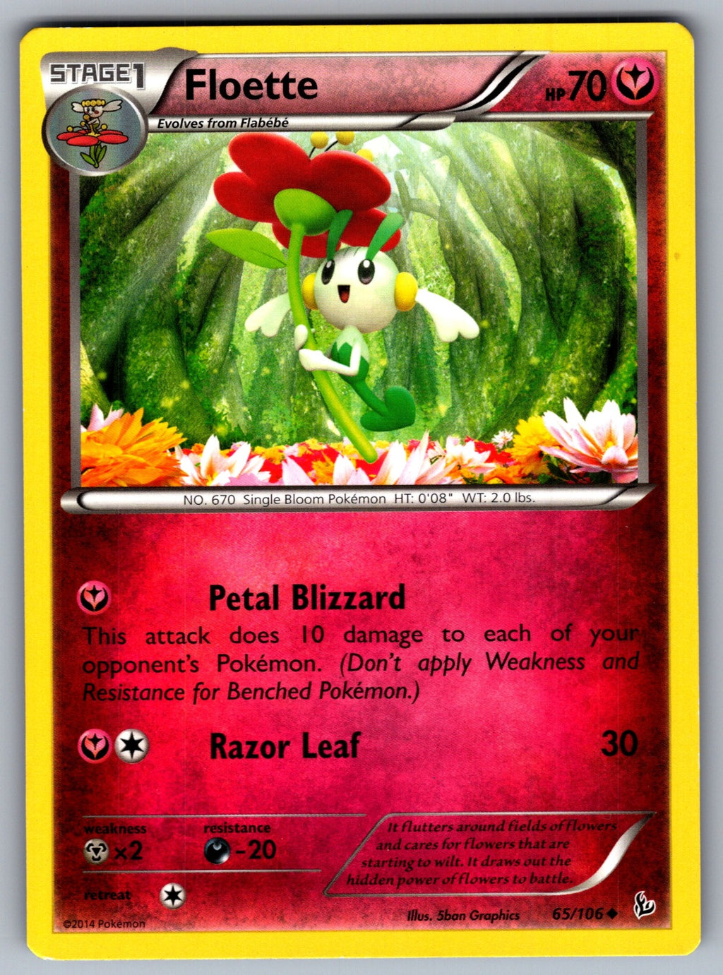 Floette (65) Uncommon XY - Flashfire 65/106 LP 2014