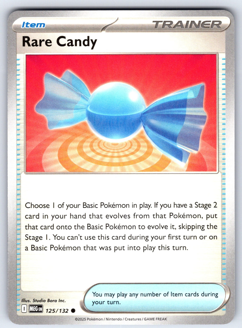 Rare Candy Common ME01: Mega Evolution 125/132 NM 2025