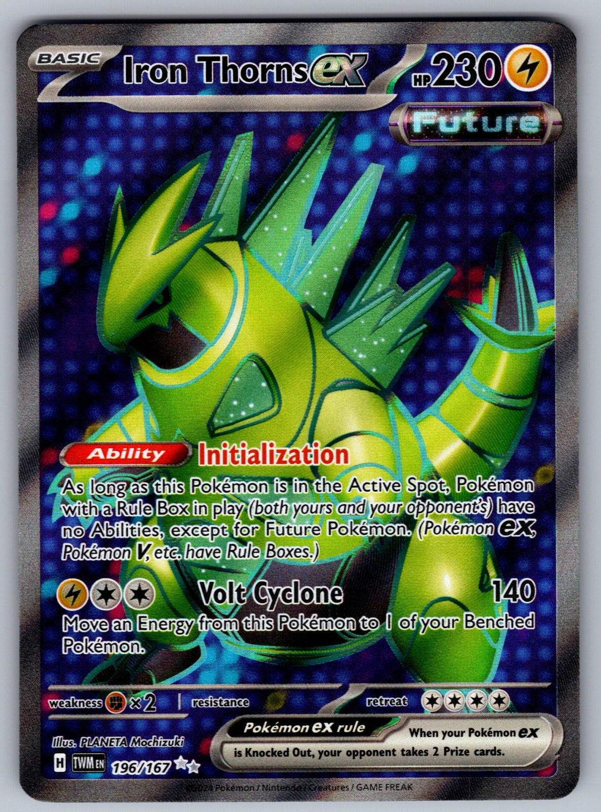 Iron Thorns ex Holo Ultra Rare SV06: Twilight Masquerade 196/167 NM 2024