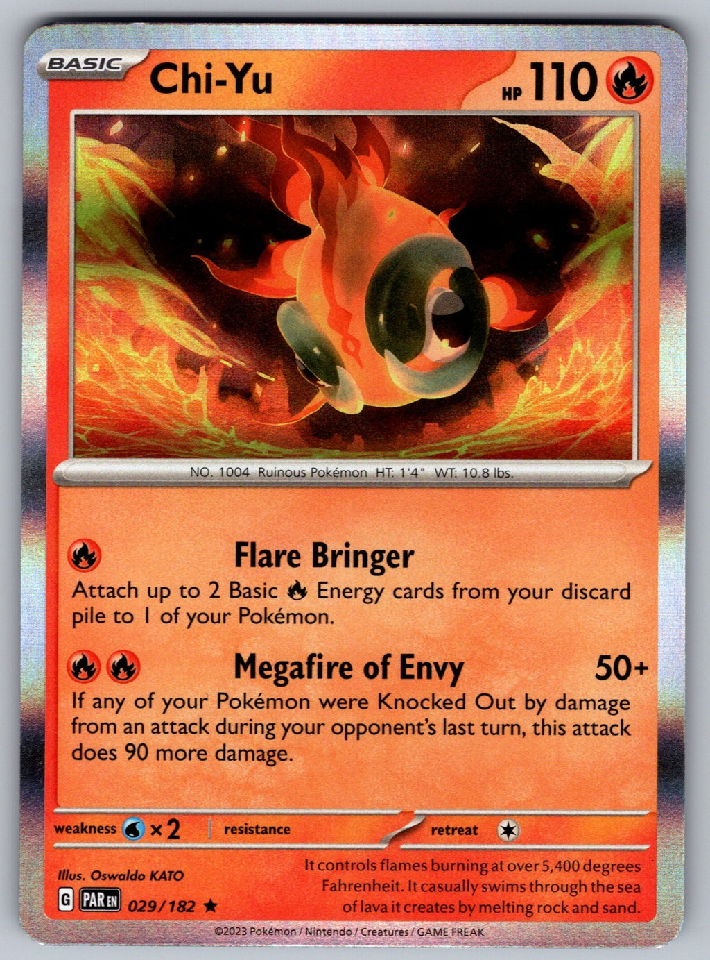 Chi-Yu Holo Rare SV04: Paradox Rift 029/182 NM 2023