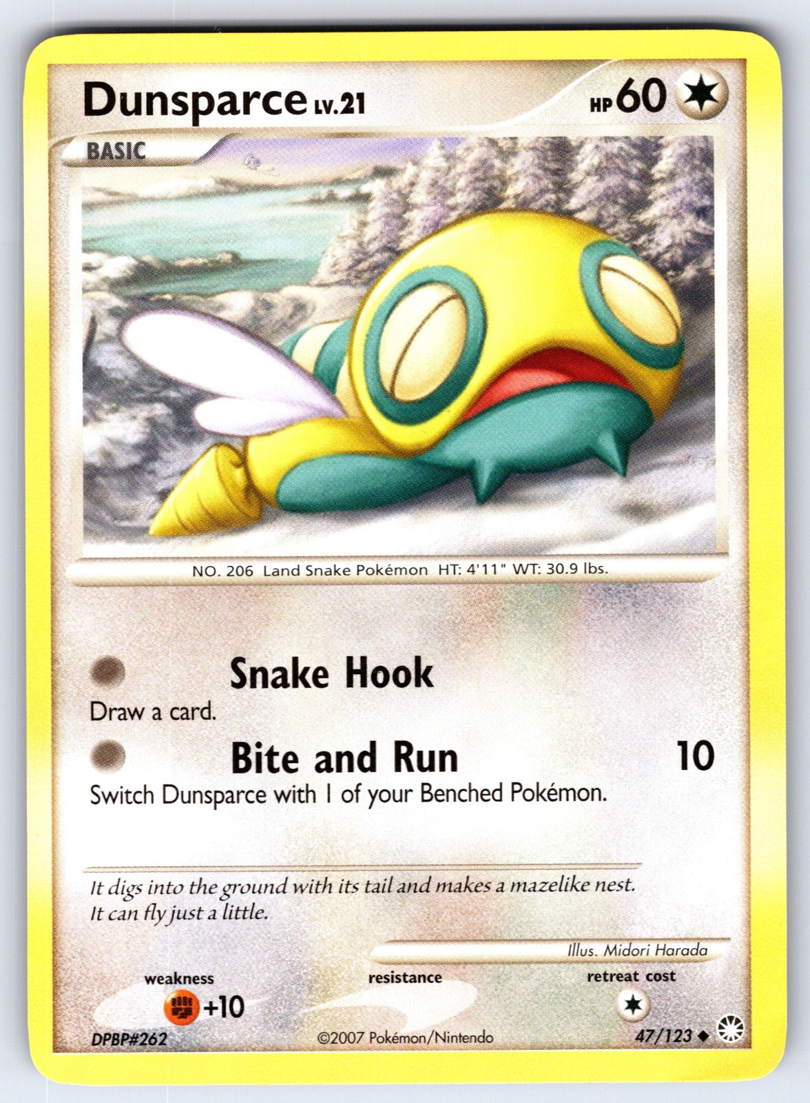Dunsparce Uncommon Mysterious Treasures 47/123 LP 2007