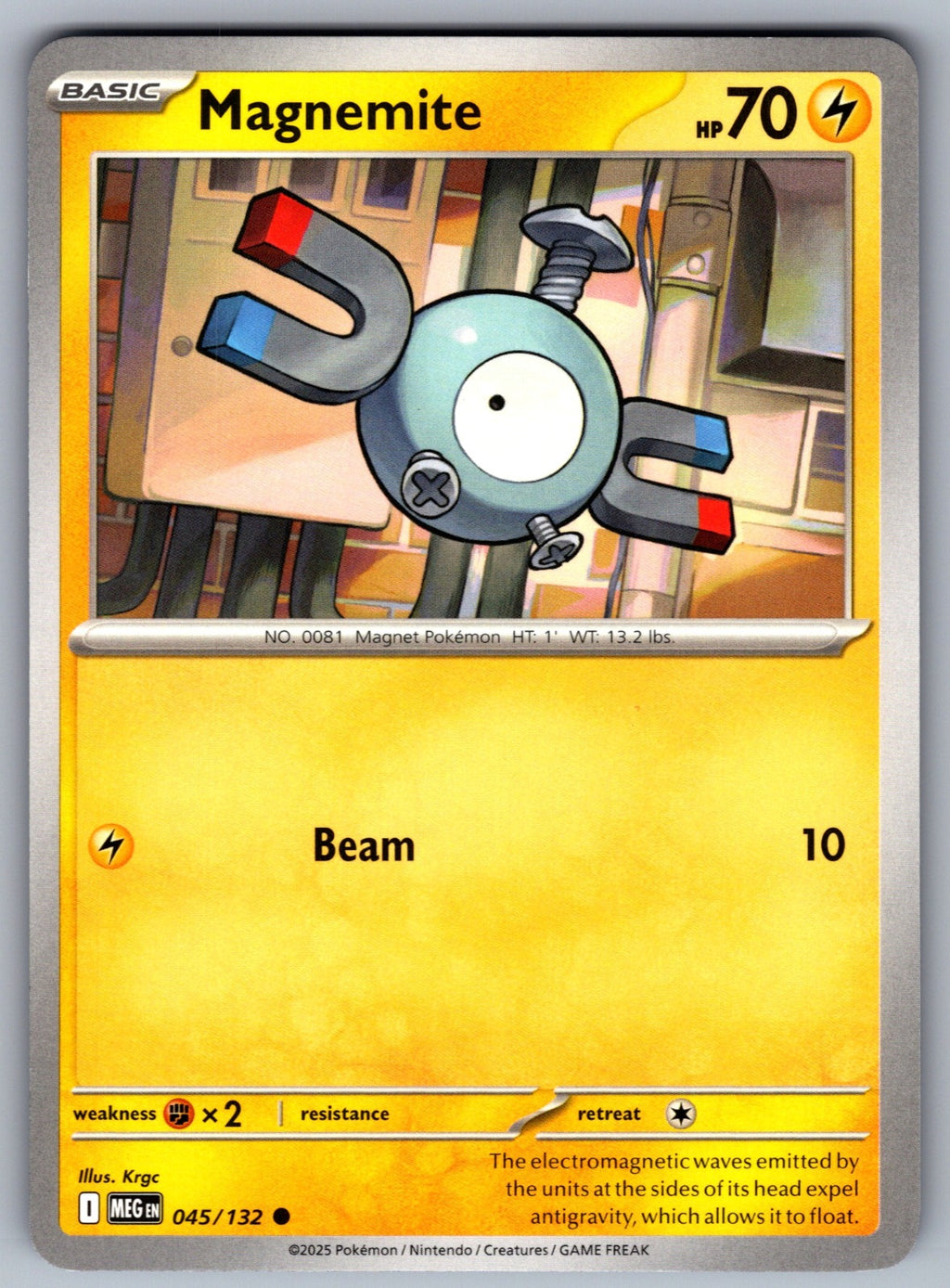 Magnemite Common ME01: Mega Evolution 045/132 NM 2025