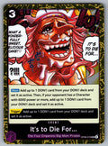 It's to Die For (Pirate Foil) Foil UC Premium Booster -The Best- Vol. 2 OP08-076