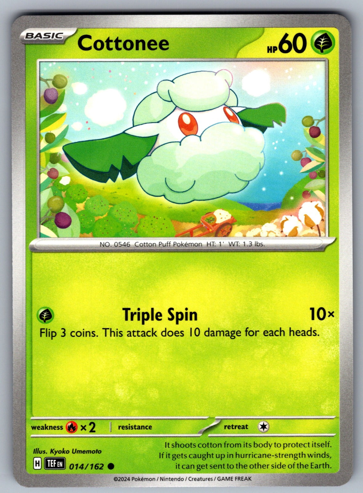 Cottonee Common SV05: Temporal Forces 014/162 NM 2024