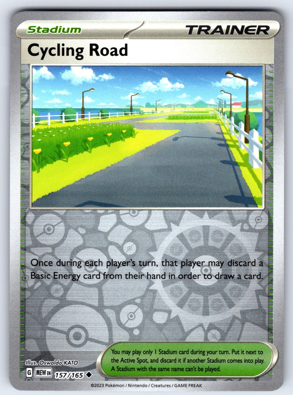 Cycling Road Reverse Holo Uncommon SV: Scarlet & Violet 151 157/165 NM 2023