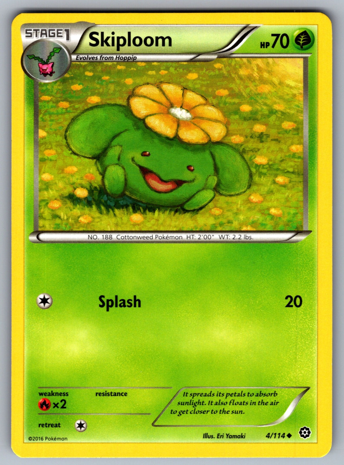 Skiploom Uncommon XY - Steam Siege 4/114 LP 2016