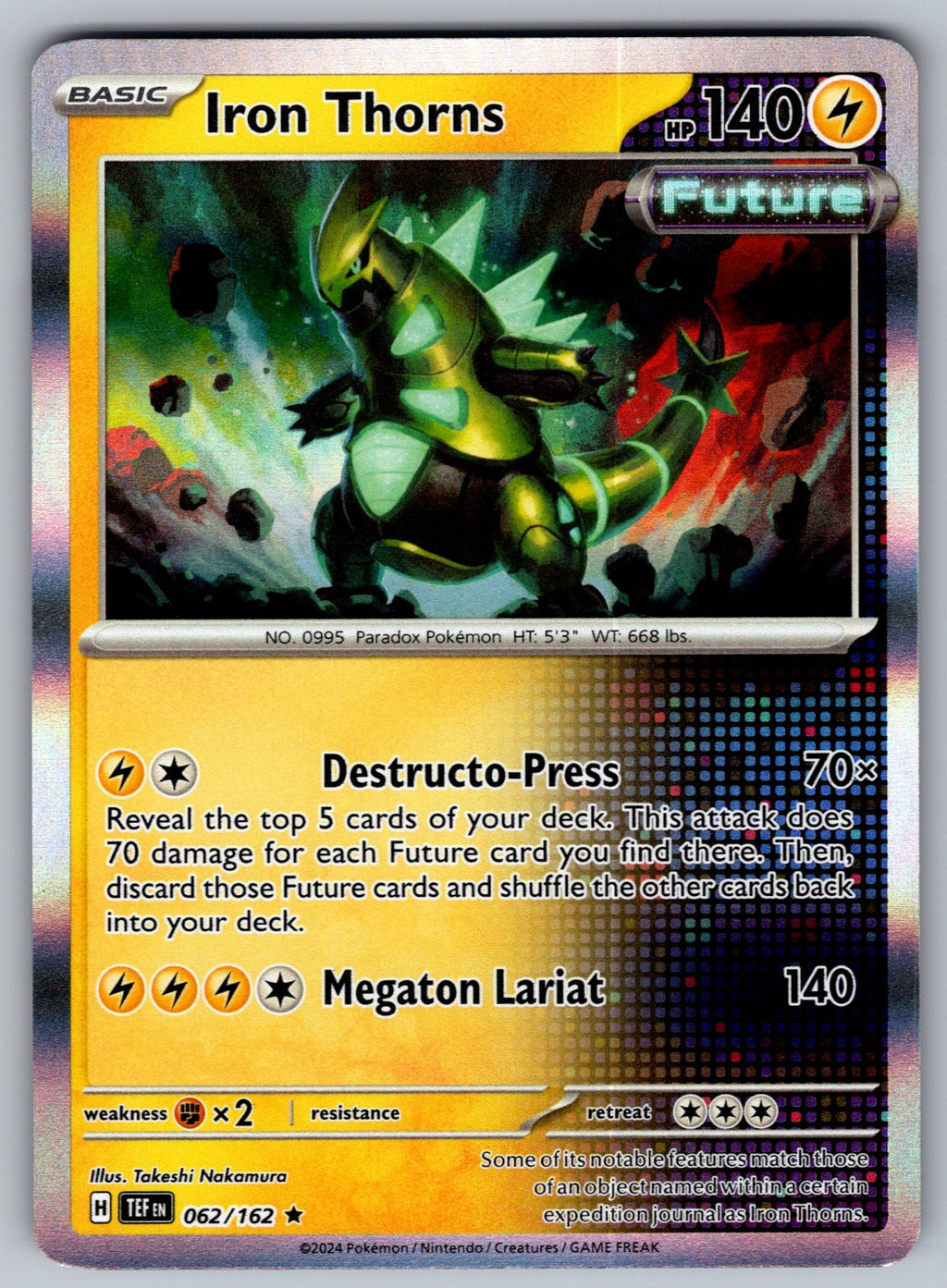 Iron Thorns Rare Deck Exclusives 062/162 NM 2016