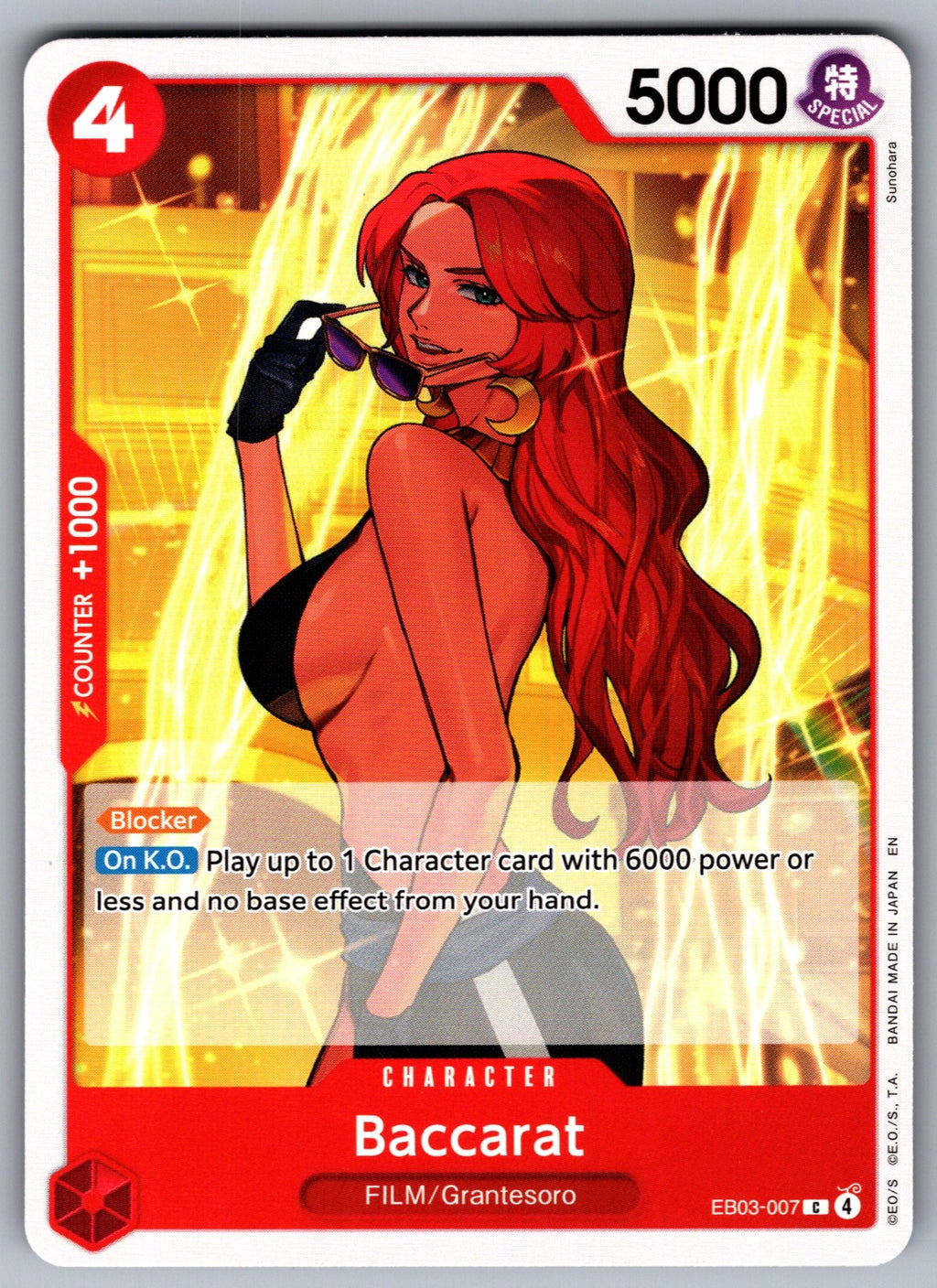 Baccarat C Extra Booster: One Piece Heroines Edition EB03-007 NM 2026